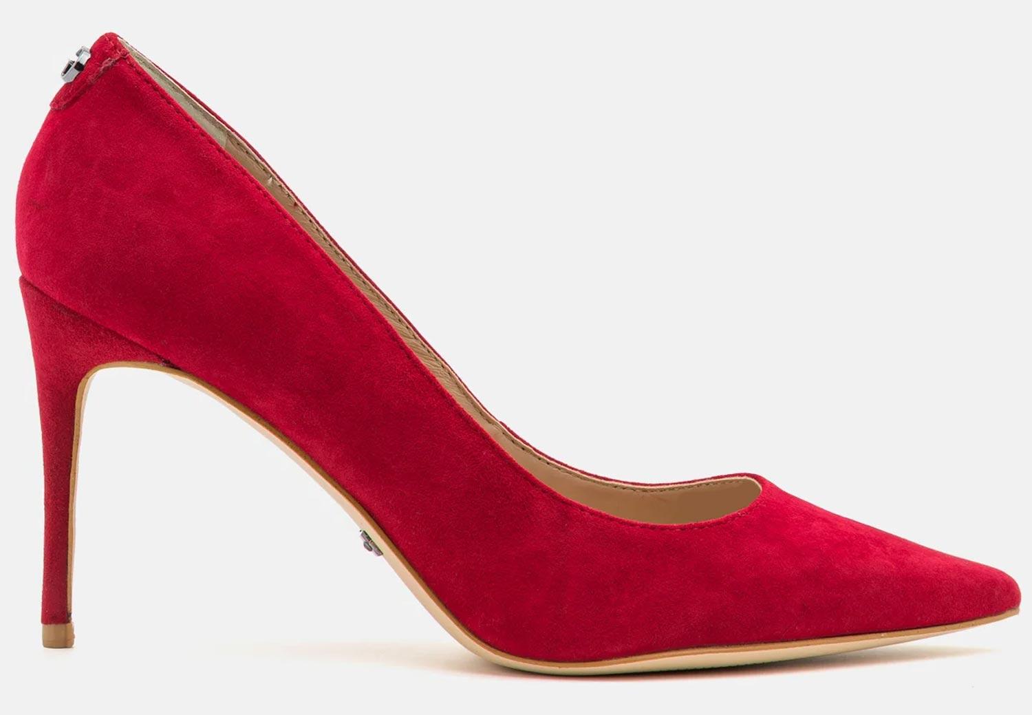 Decoltè Guess \"Rica\" FL7RIC-SUE08 scarpe donna in camoscio rosso 