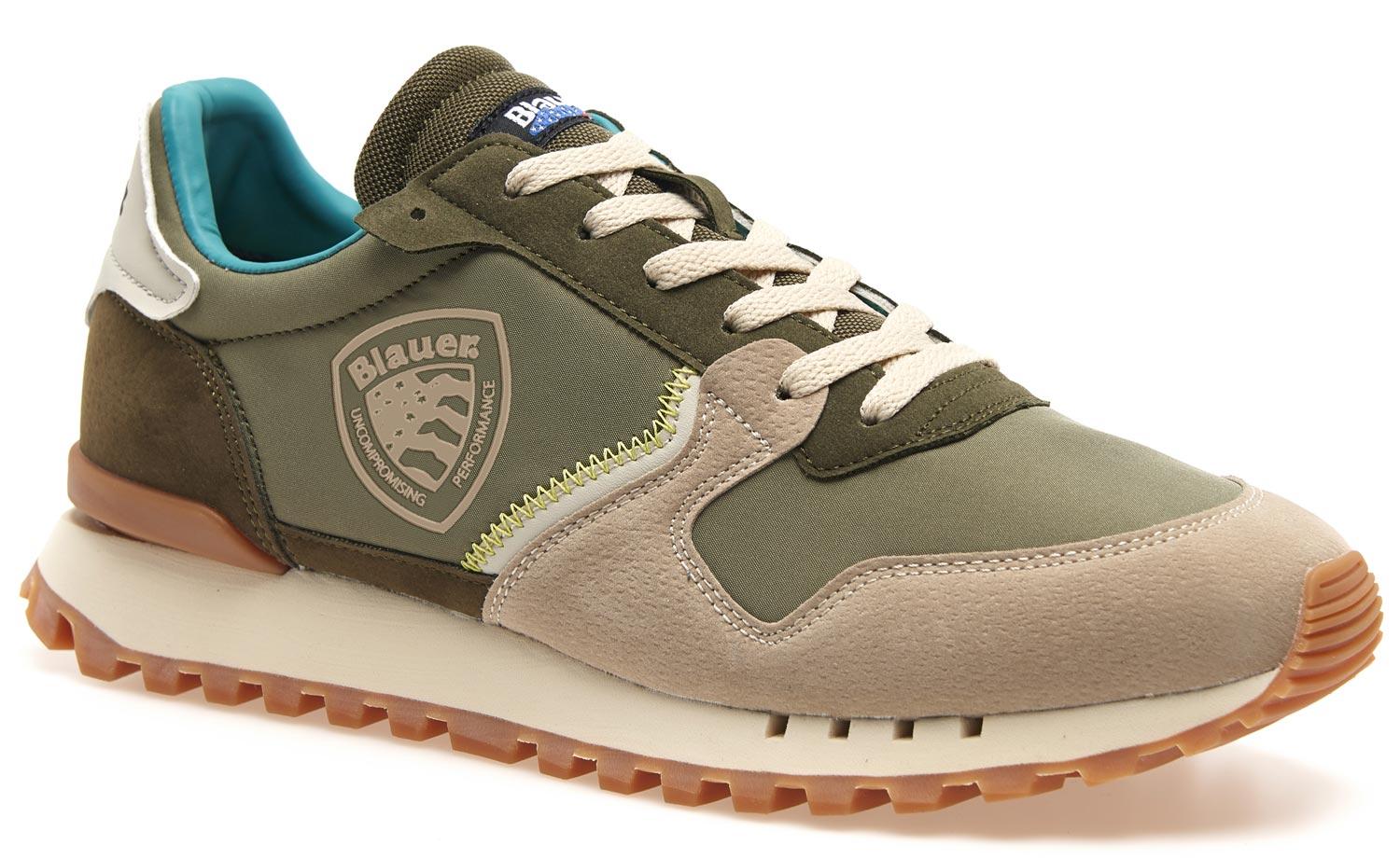 Sneaker Blauer \"DIXON\" scarpe sportive uomo verde militare 
